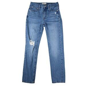 Madewell Mid-Rise Perfect Vintage Jean | Size 25 Medium Light Wash Denim